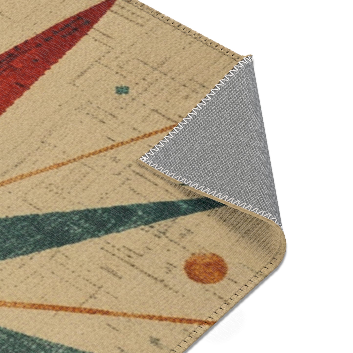 Mid-Century Modern Rug - Starbust Design