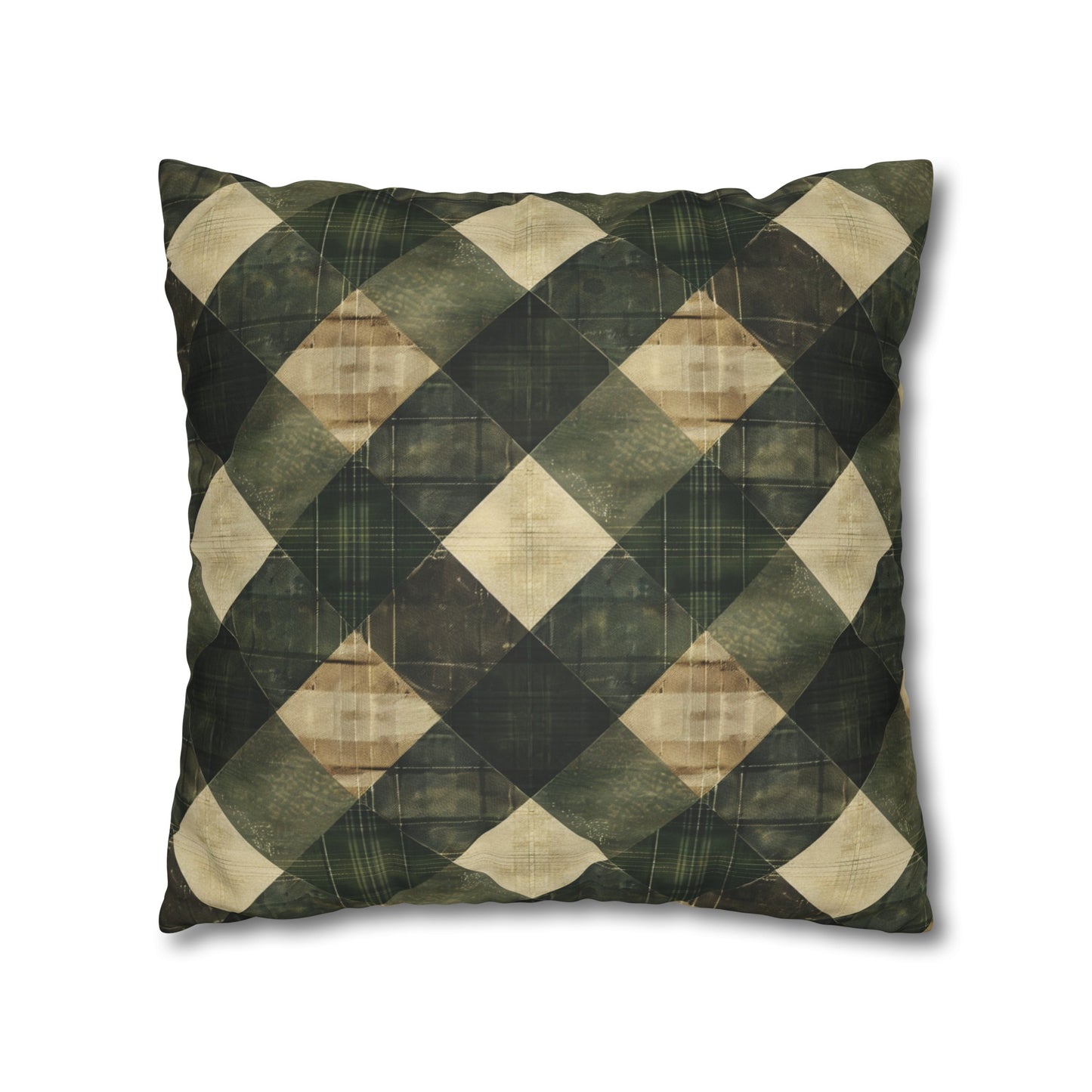 Faux Suede Square Pillowcase