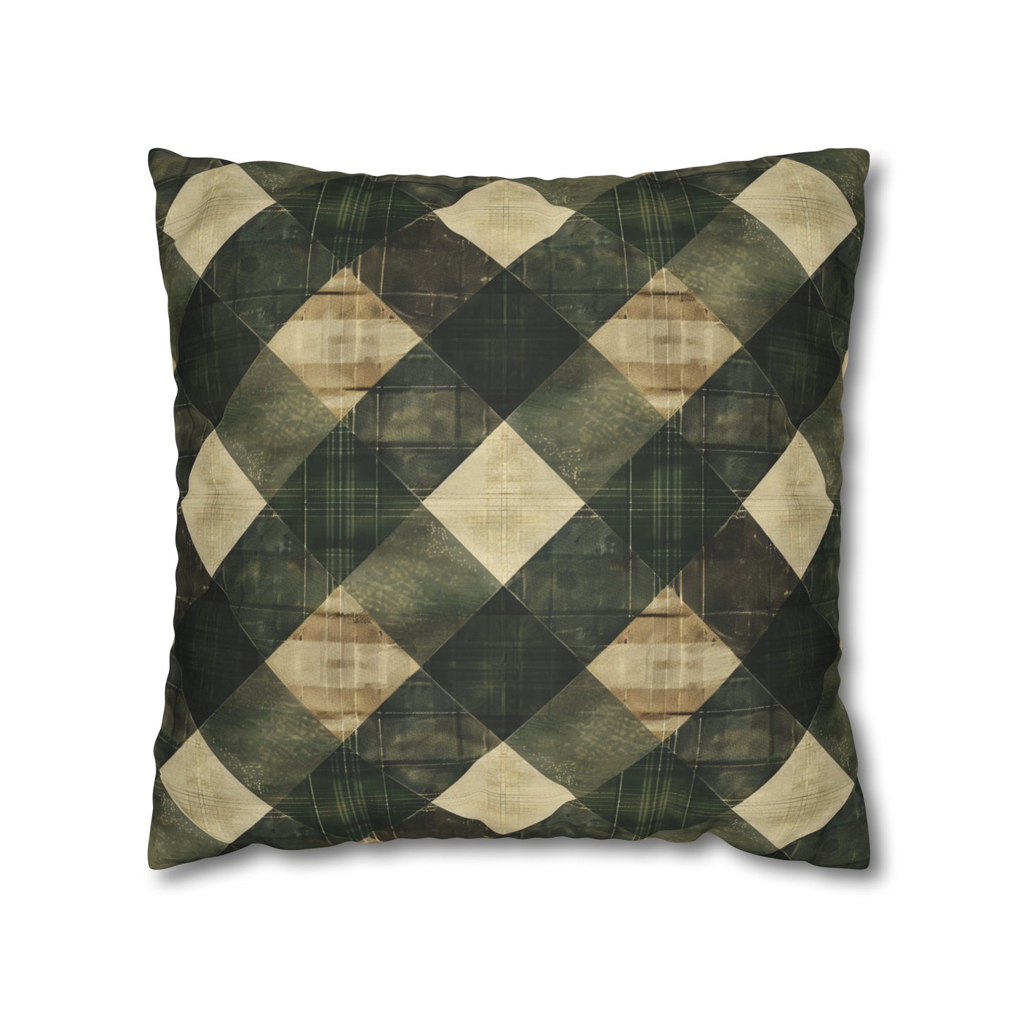 Faux Suede Square Pillowcase