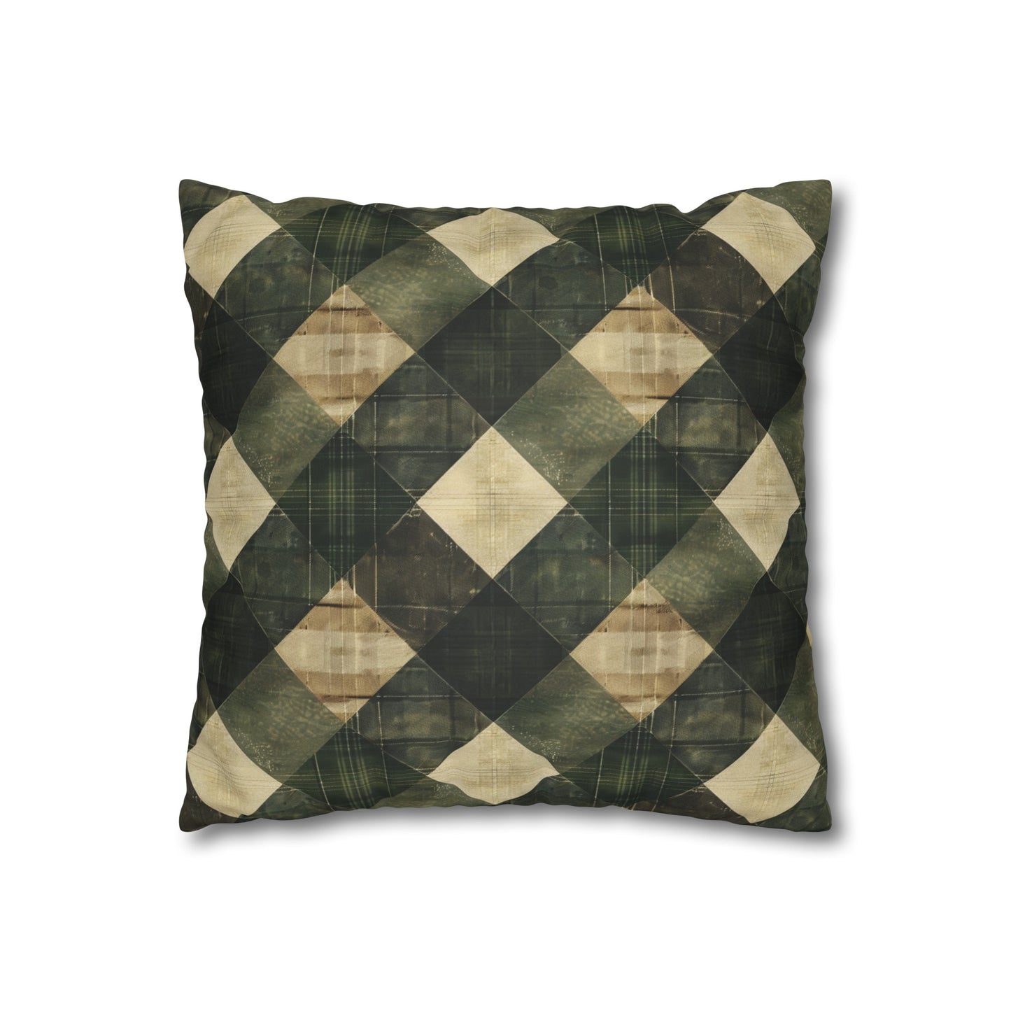 Faux Suede Square Pillowcase