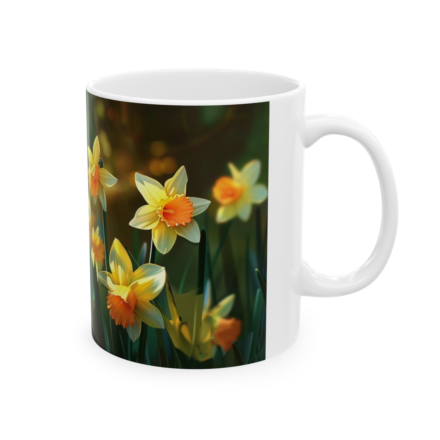 Early Spring Daffodils - Ceramic Mug, 11oz