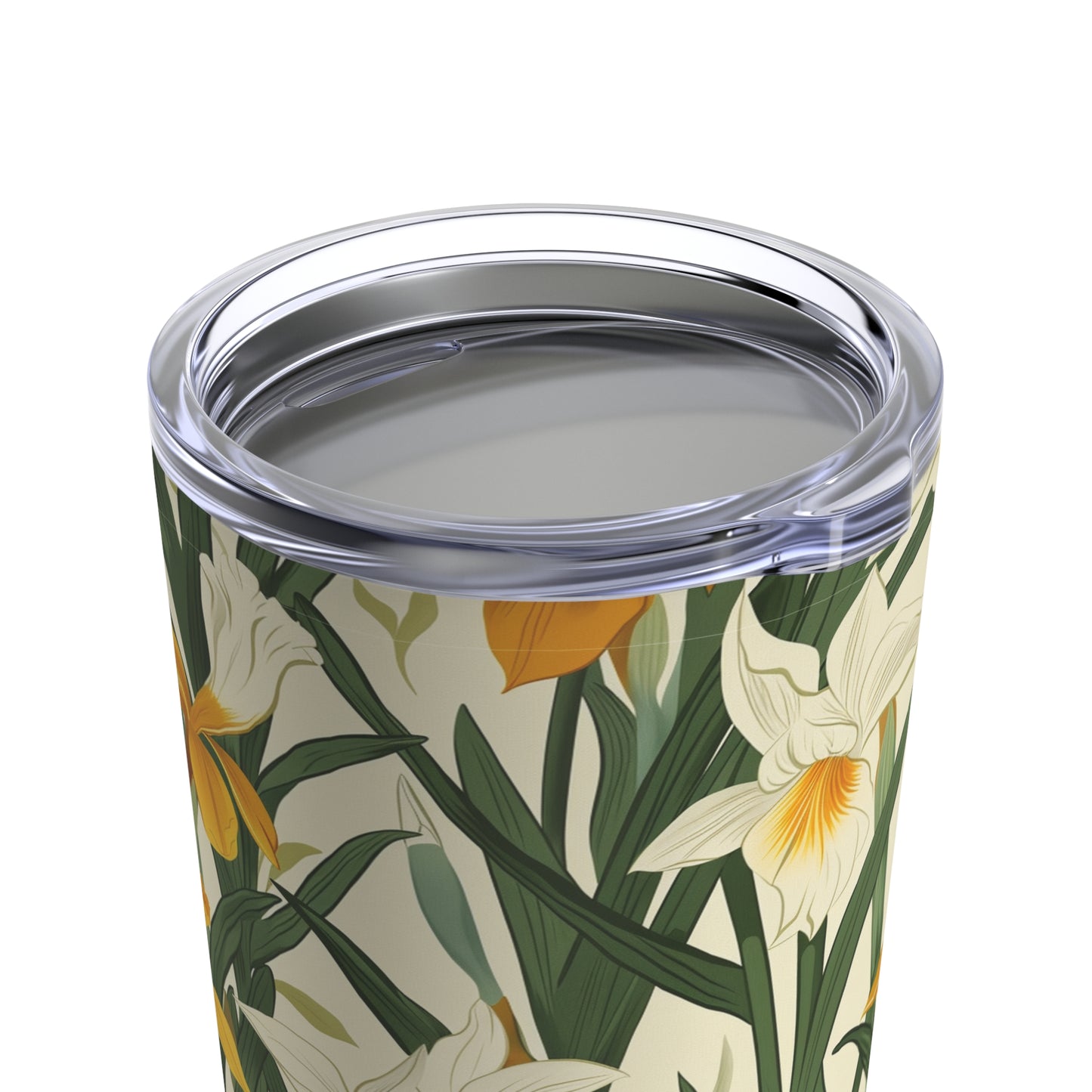 Art Nouveau Daffodils and Iris Tumbler 20oz