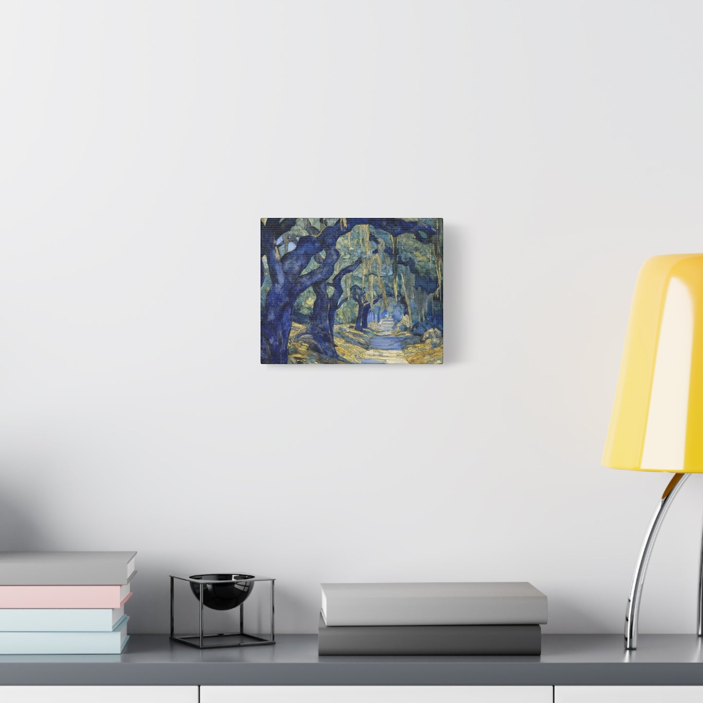 Savannah Georgia Live Oaks and Spanish Moss Landscape - Matte Canvas Wall Art