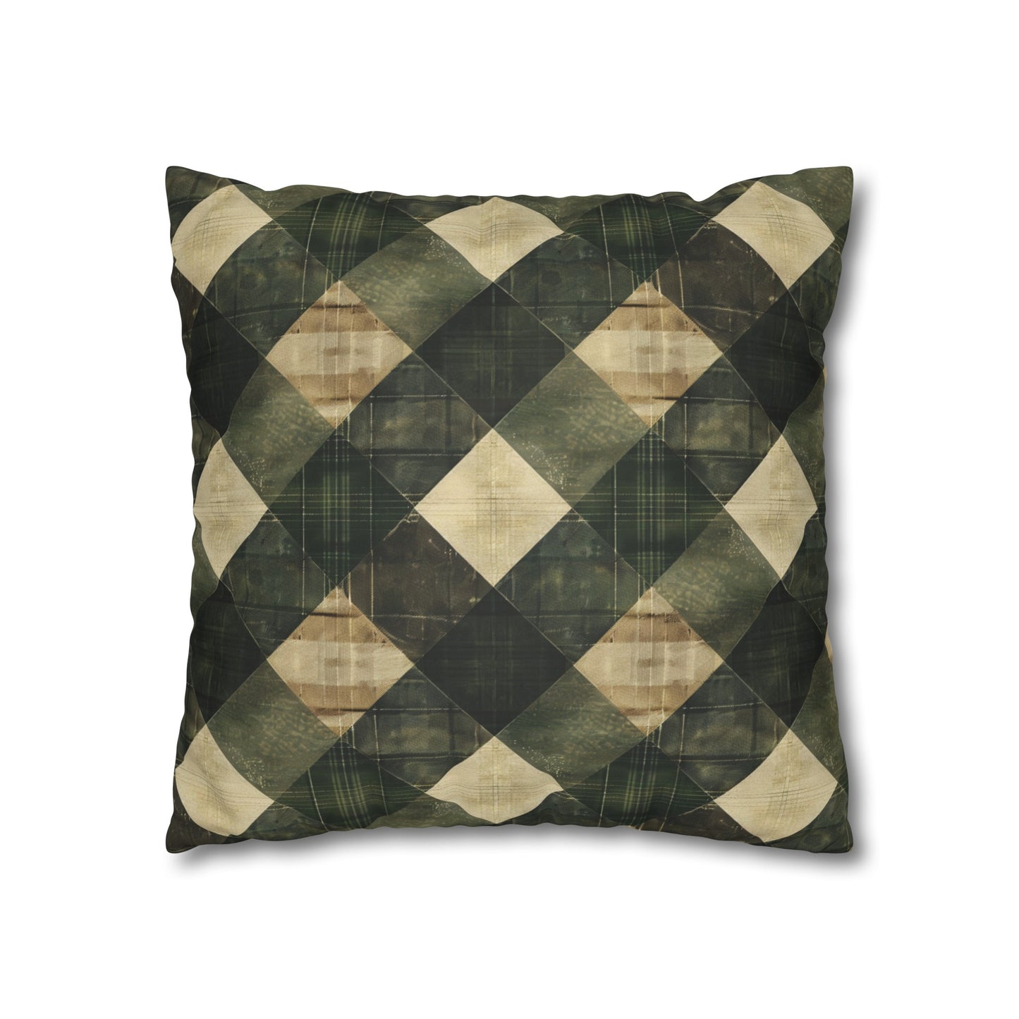 Faux Suede Square Pillowcase