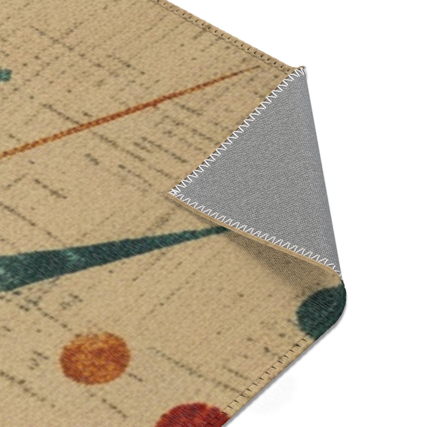 Mid-Century Modern Rug - Starbust Design