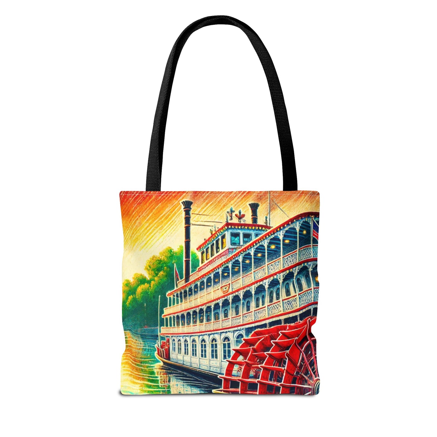 Georgia Queen Riverboat Tote Bag – Scenic Savannah Souvenir