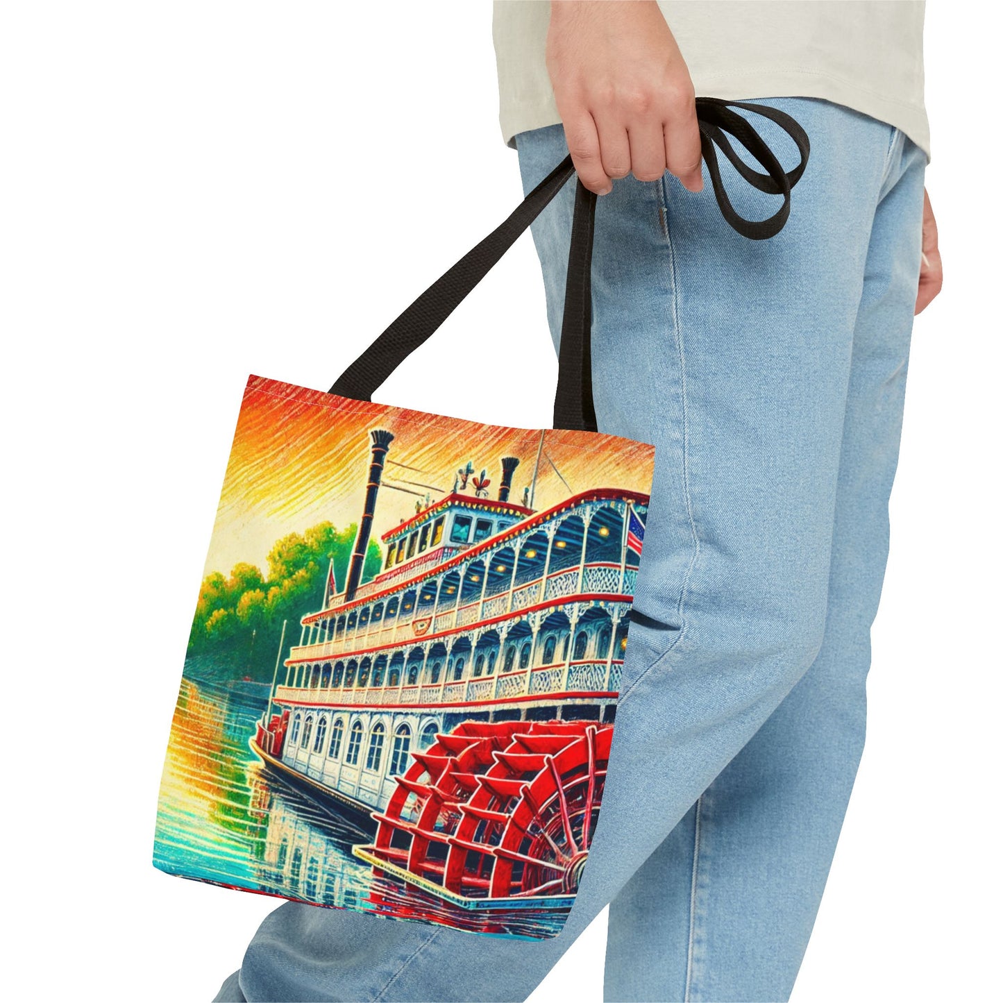Georgia Queen Riverboat Tote Bag – Scenic Savannah Souvenir