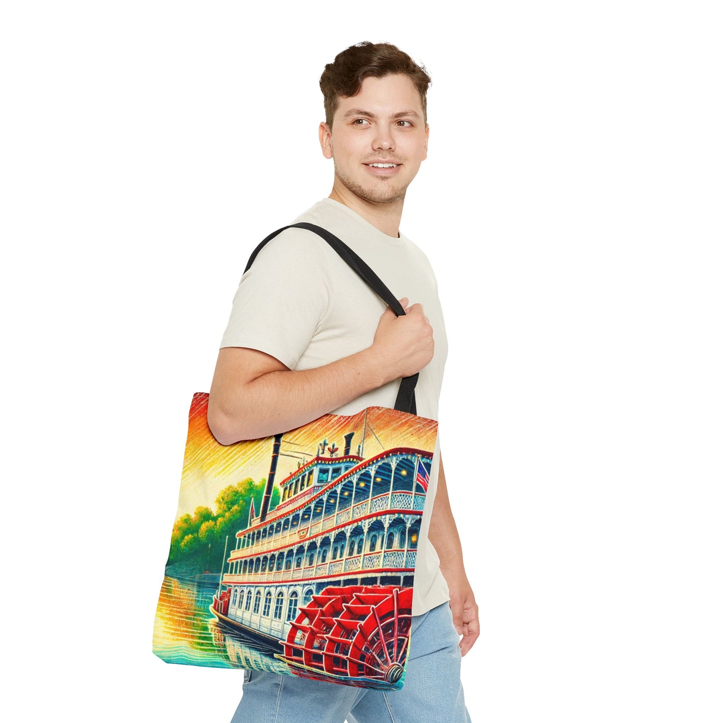 Georgia Queen Riverboat Tote Bag – Scenic Savannah Souvenir