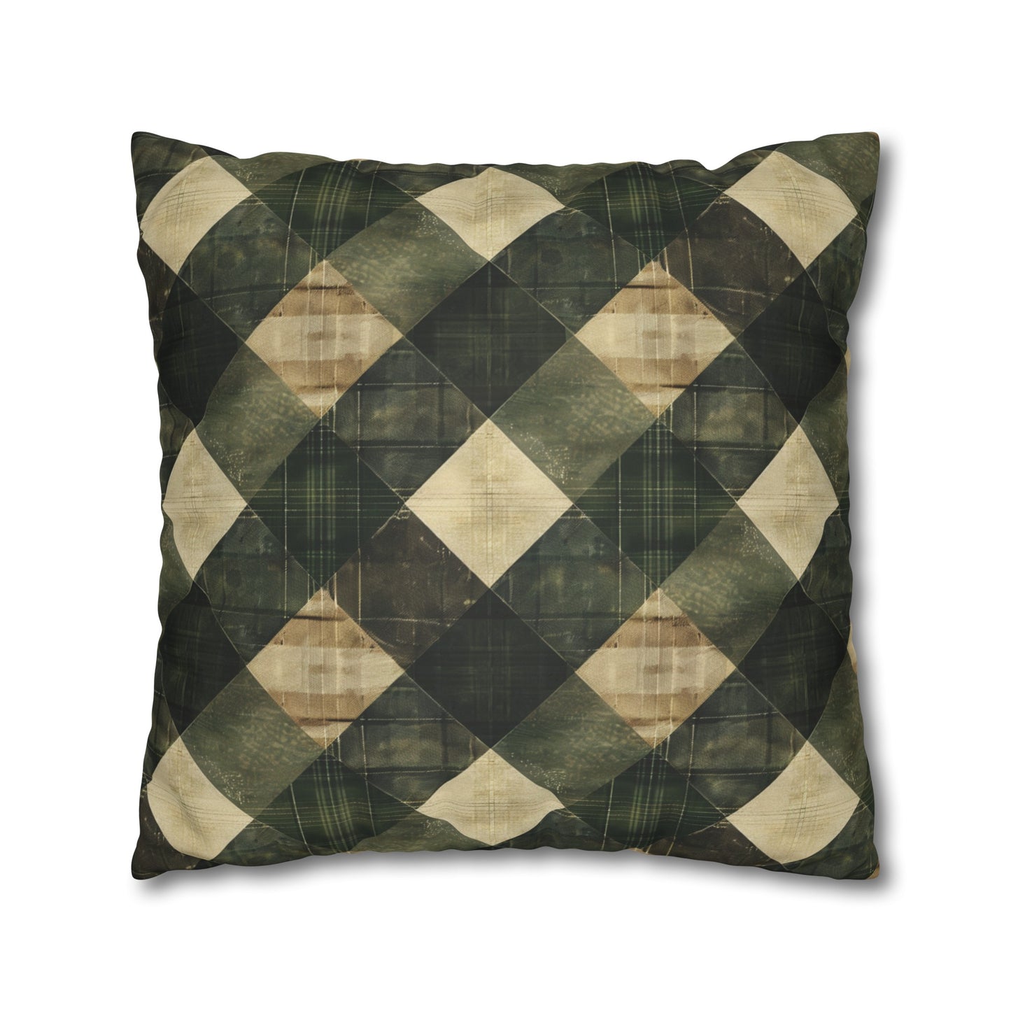 Faux Suede Square Pillowcase