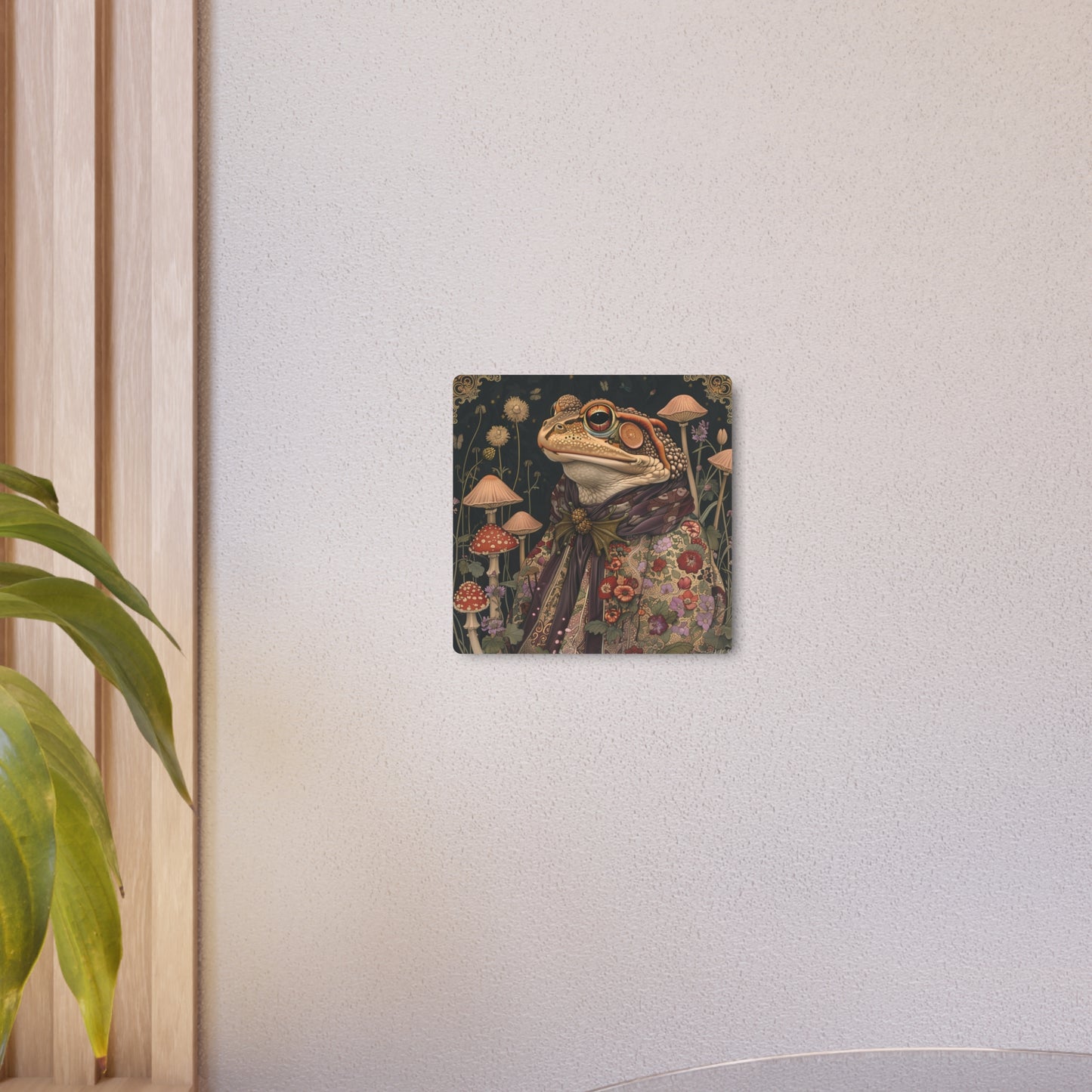 Morris-Inspired Majestic Frog Metal Print