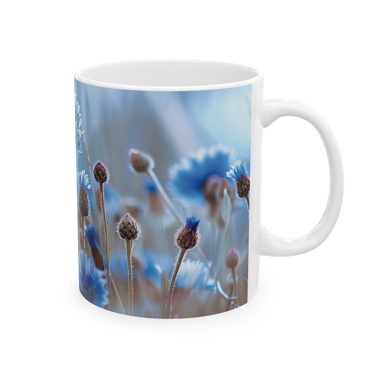 Field of Cornflowers - Ceramic Mug, 11oz