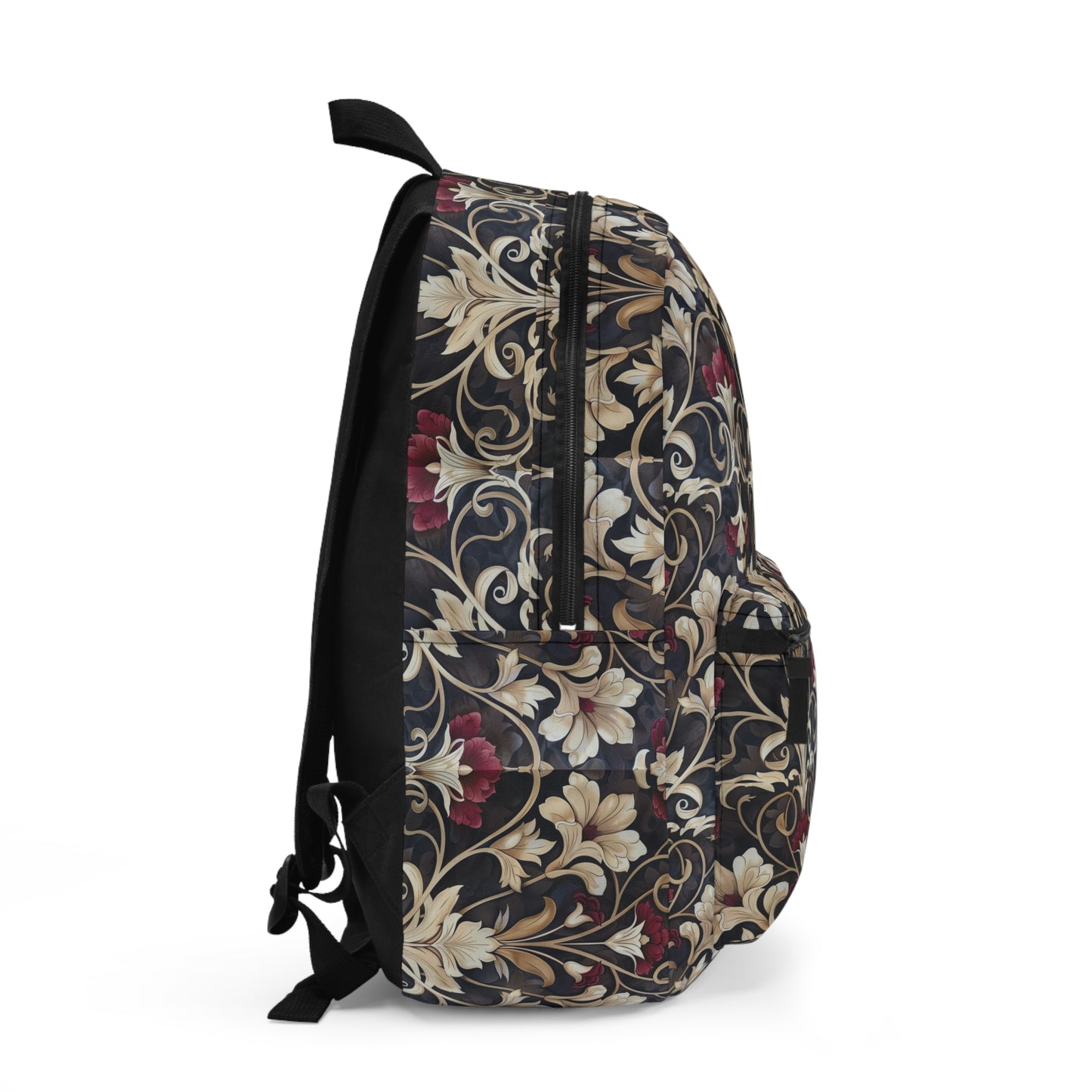 Floral Tapestry-Print Elegant Backpack