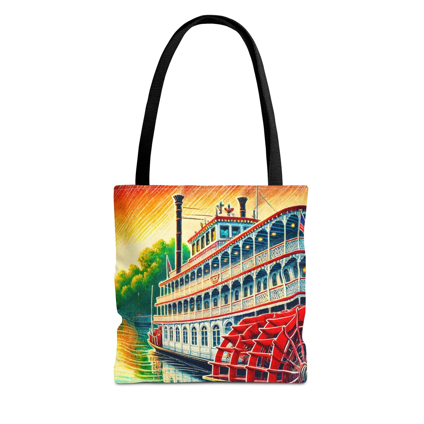 Georgia Queen Riverboat Tote Bag – Scenic Savannah Souvenir