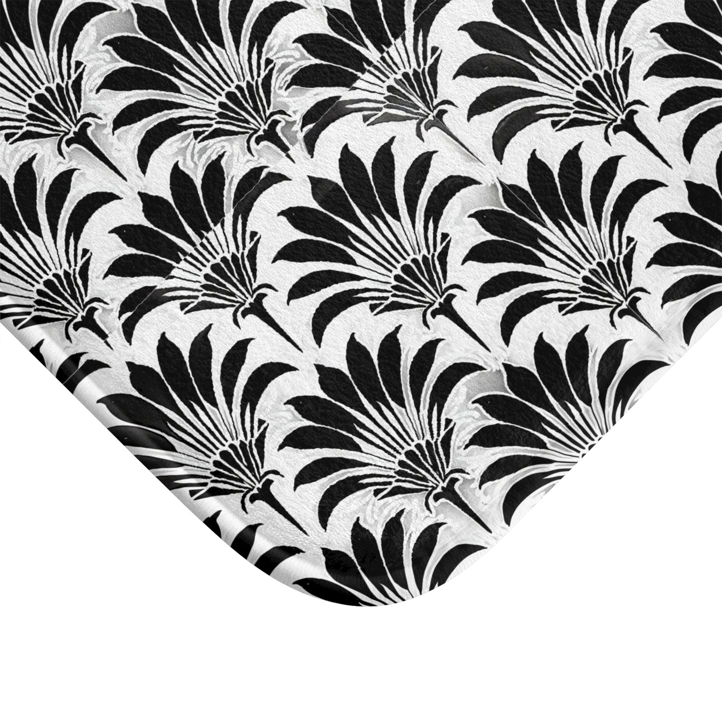 Black and White Art Deco Bathmat