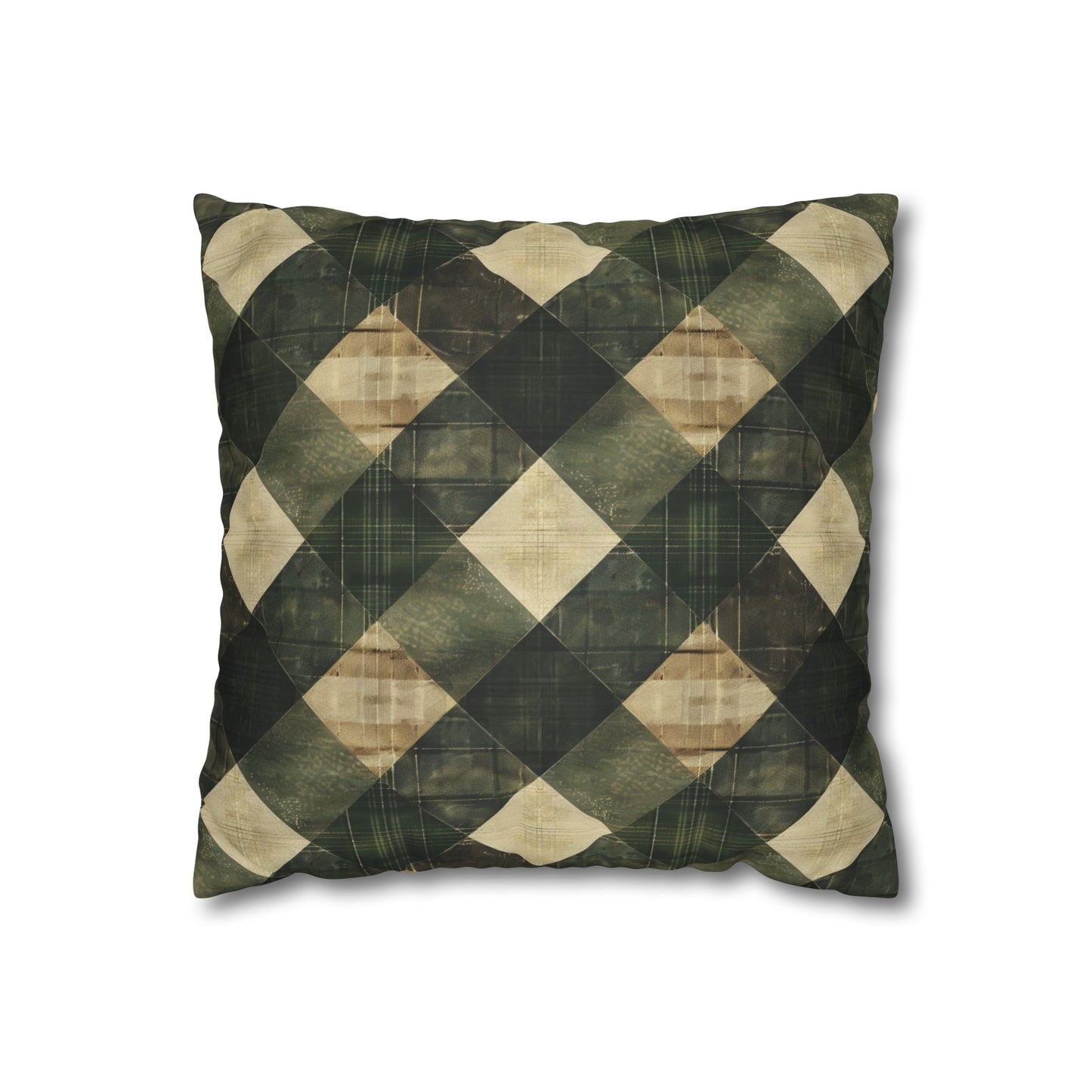 Faux Suede Square Pillowcase