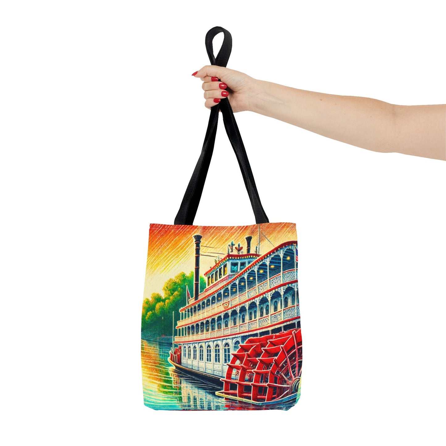 Georgia Queen Riverboat Tote Bag – Scenic Savannah Souvenir