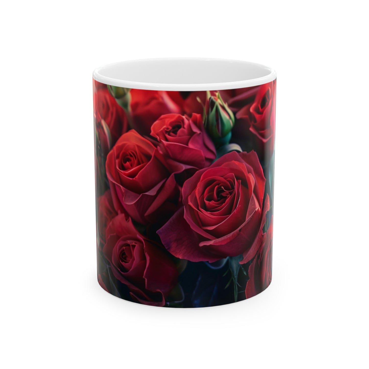 Red Roses - Ceramic Mug, 11oz
