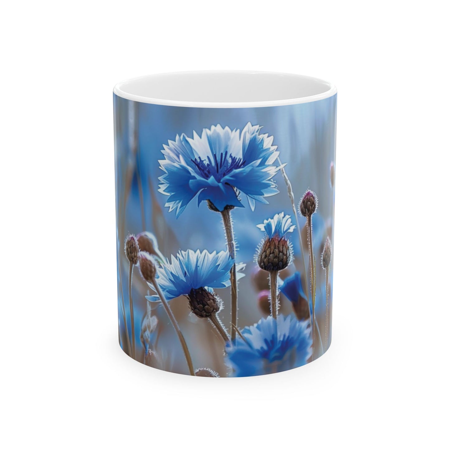 Field of Cornflowers - Ceramic Mug, 11oz