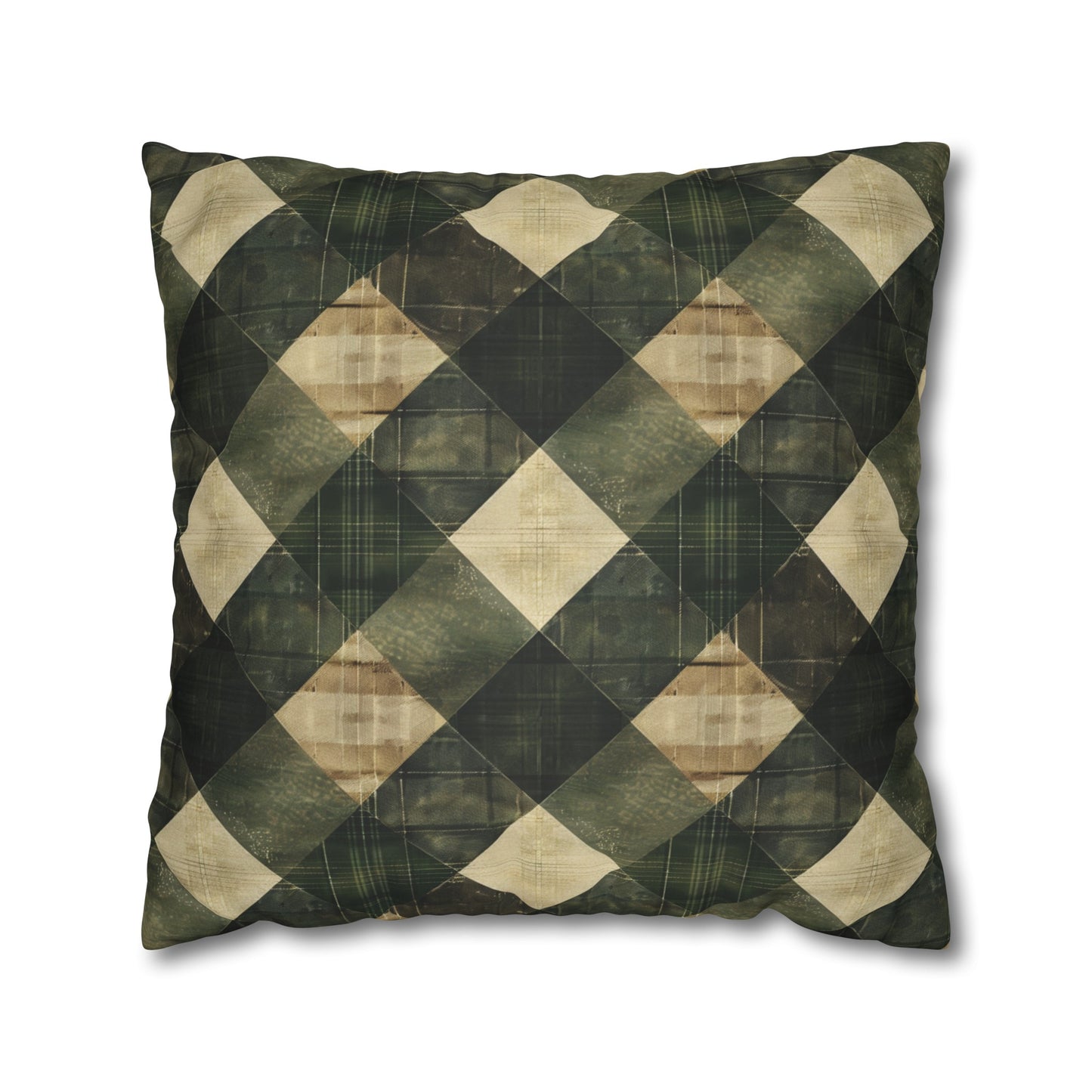 Faux Suede Square Pillowcase