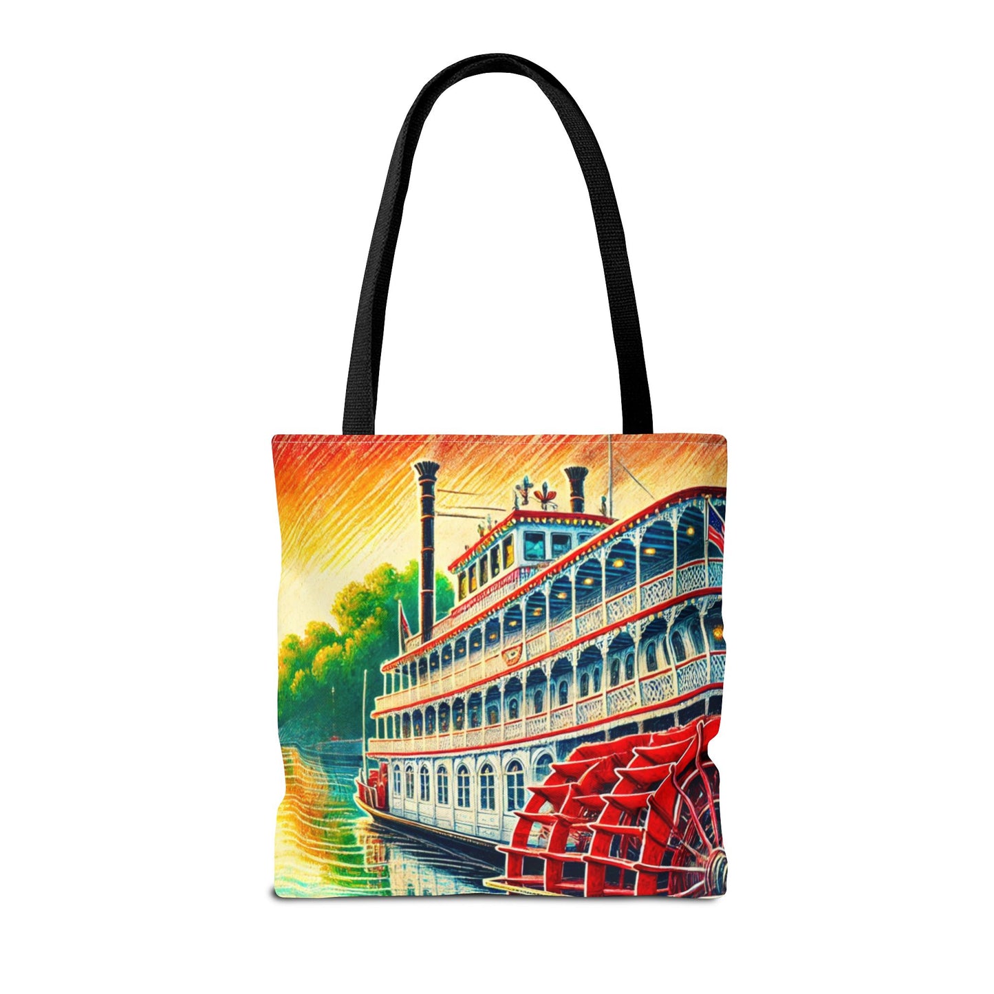Georgia Queen Riverboat Tote Bag – Scenic Savannah Souvenir