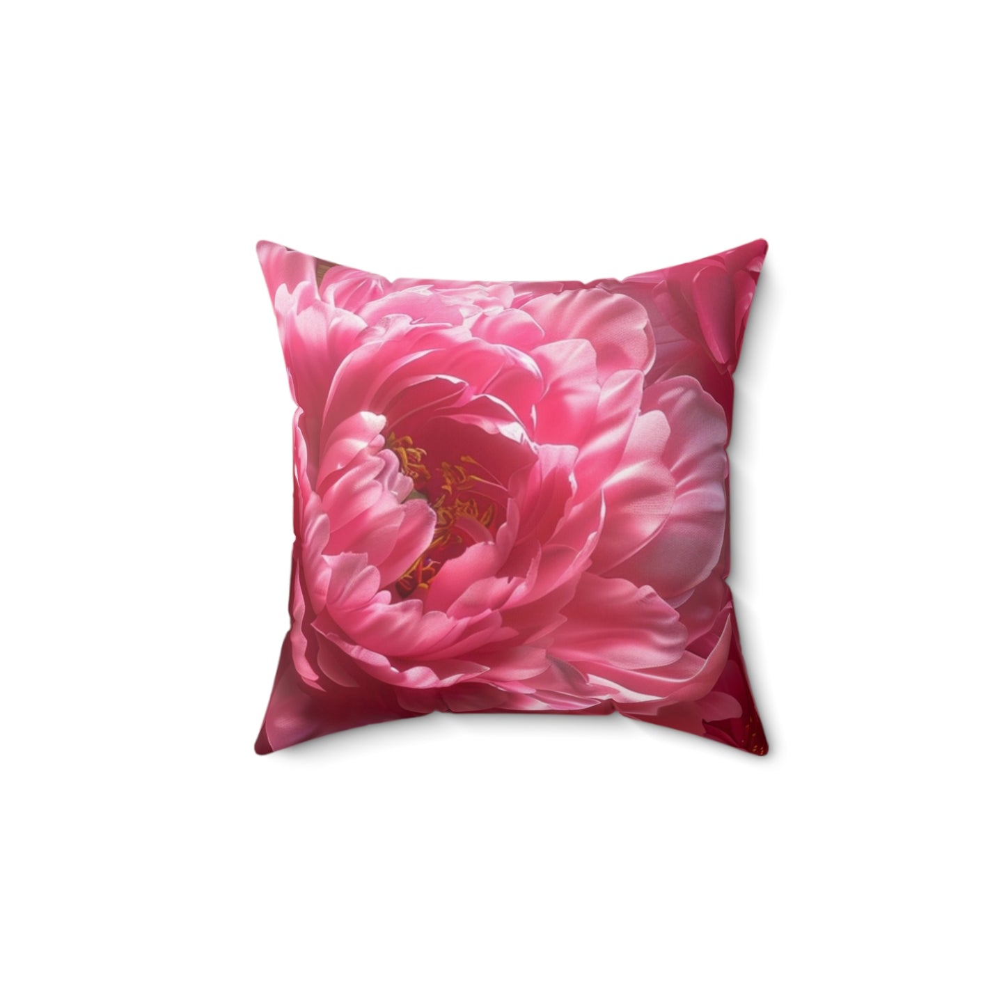 Elegant Peonies - Faux Suede Square Pillow