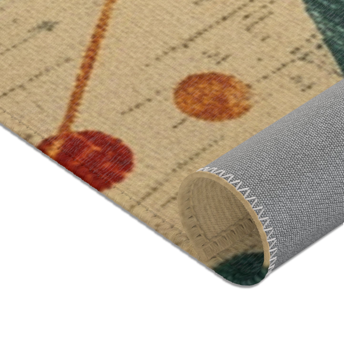 Mid-Century Modern Rug - Starbust Design