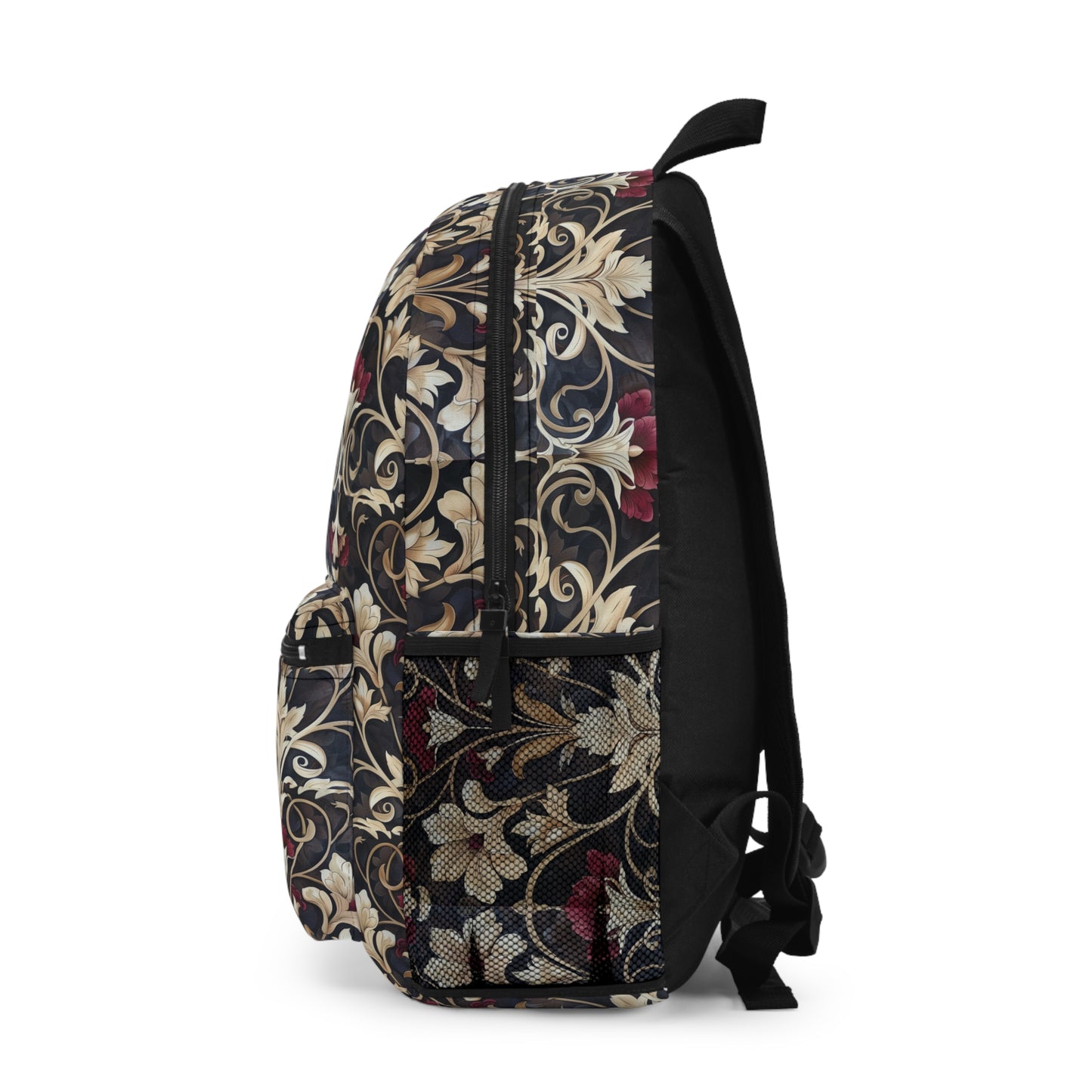 Floral Tapestry-Print Elegant Backpack