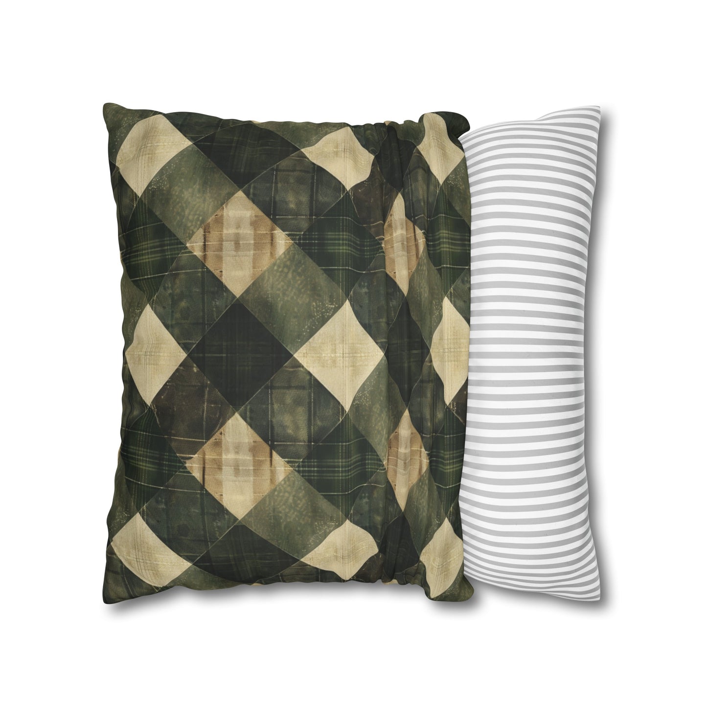 Faux Suede Square Pillowcase