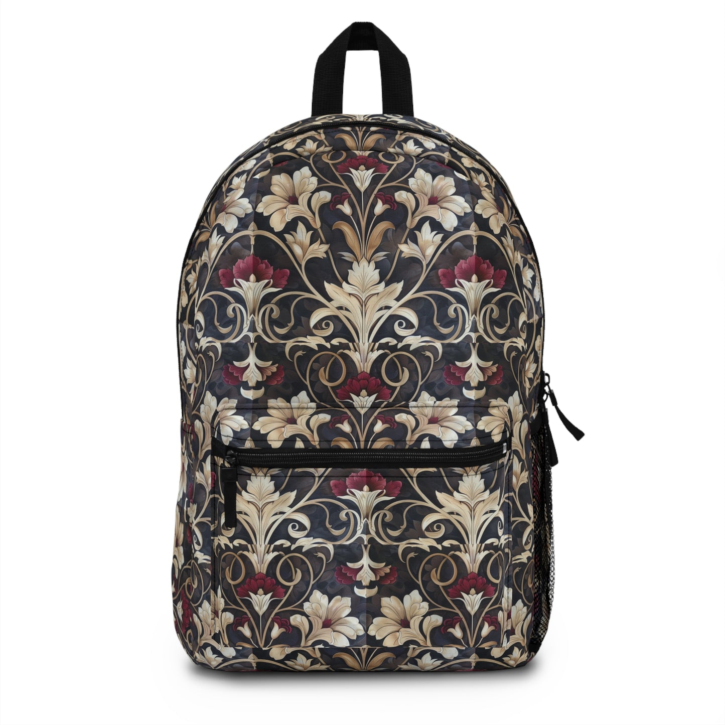 Floral Tapestry-Print Elegant Backpack