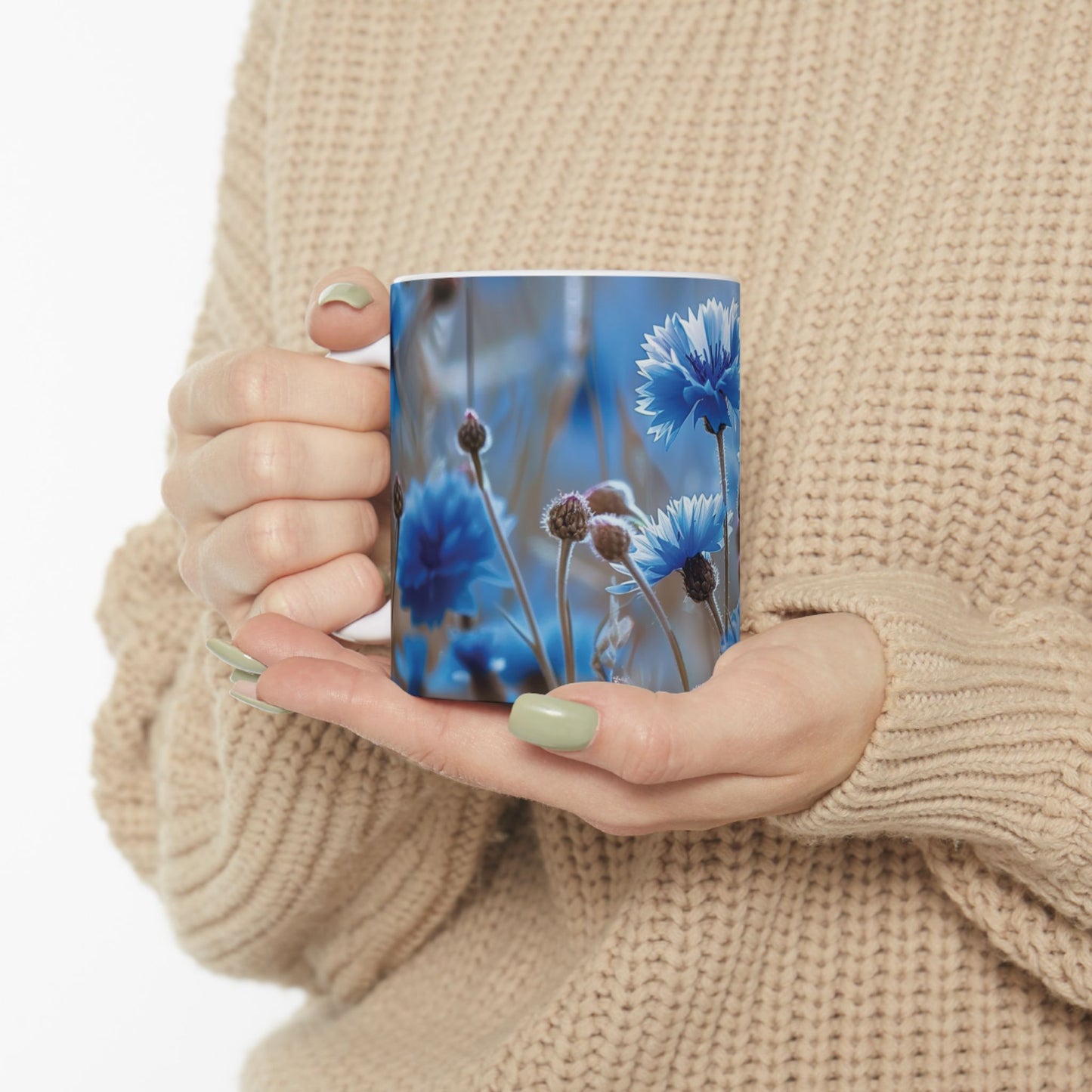 Field of Cornflowers - Ceramic Mug, 11oz