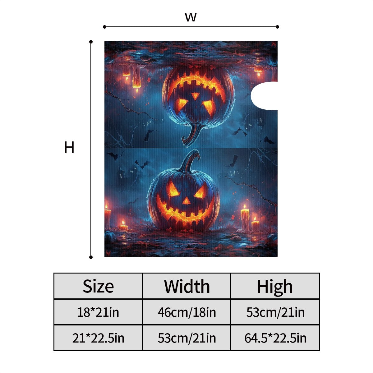 Carved Pumpkin Magnetic Mailbox Cover