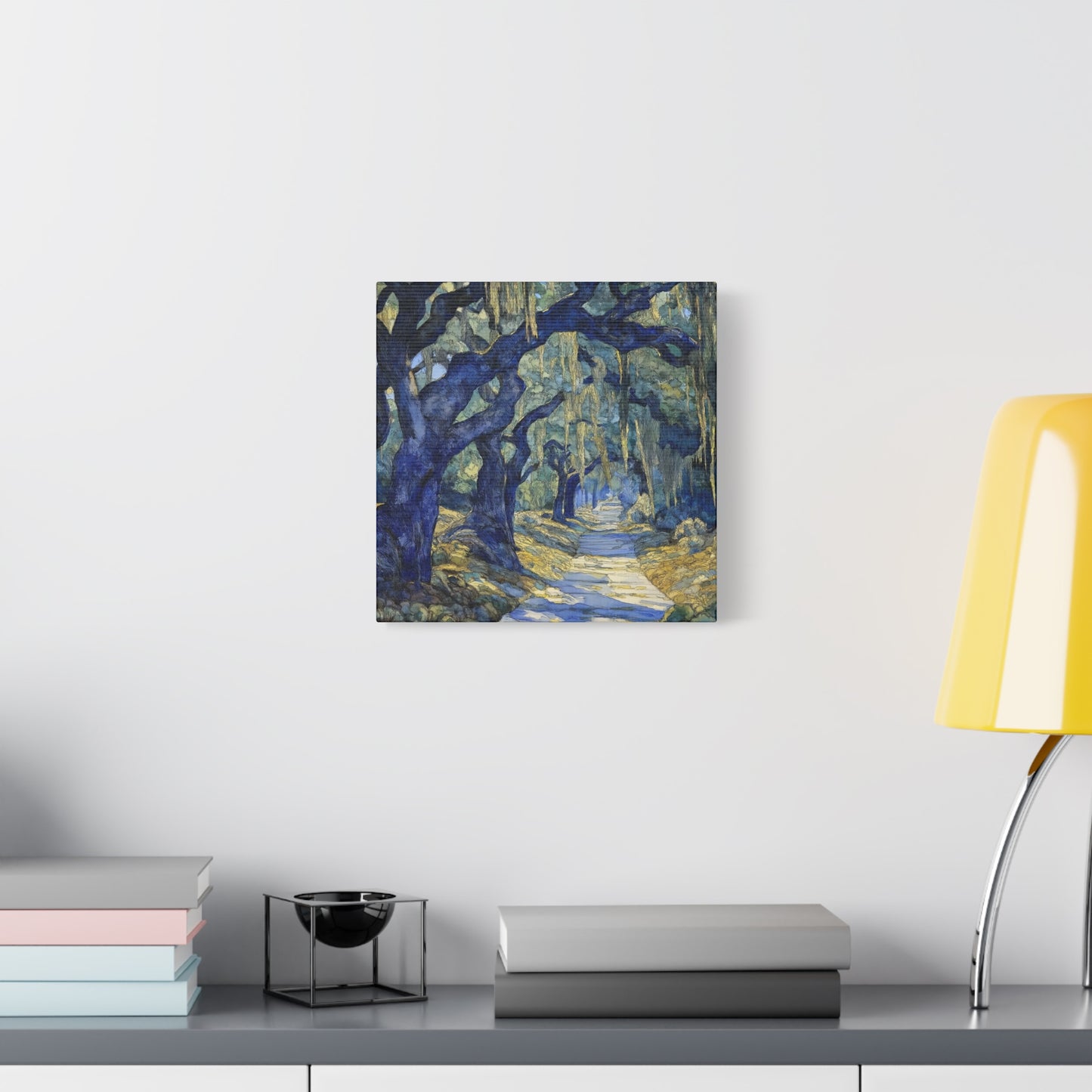 Savannah Georgia Live Oaks and Spanish Moss Landscape - Matte Canvas Wall Art