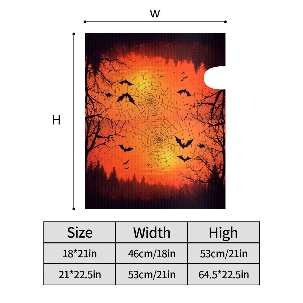 Halloween Spiderweb and Bats - Magnetic Mailbox Cover