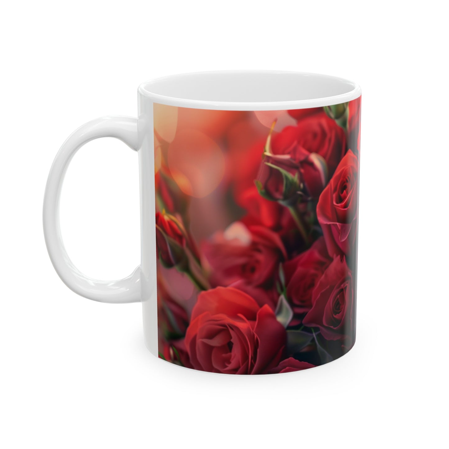 Red Roses - Ceramic Mug, 11oz
