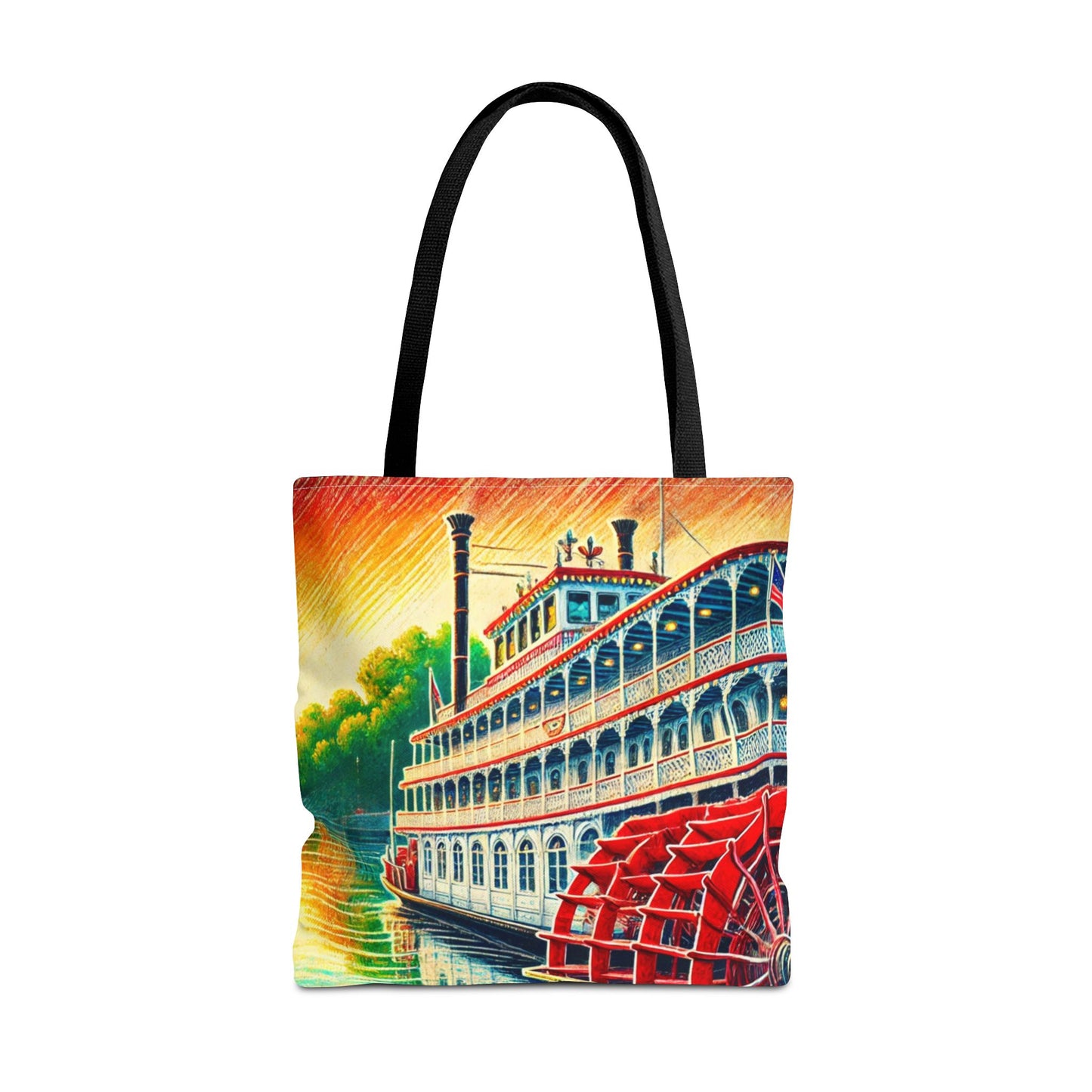 Georgia Queen Riverboat Tote Bag – Scenic Savannah Souvenir