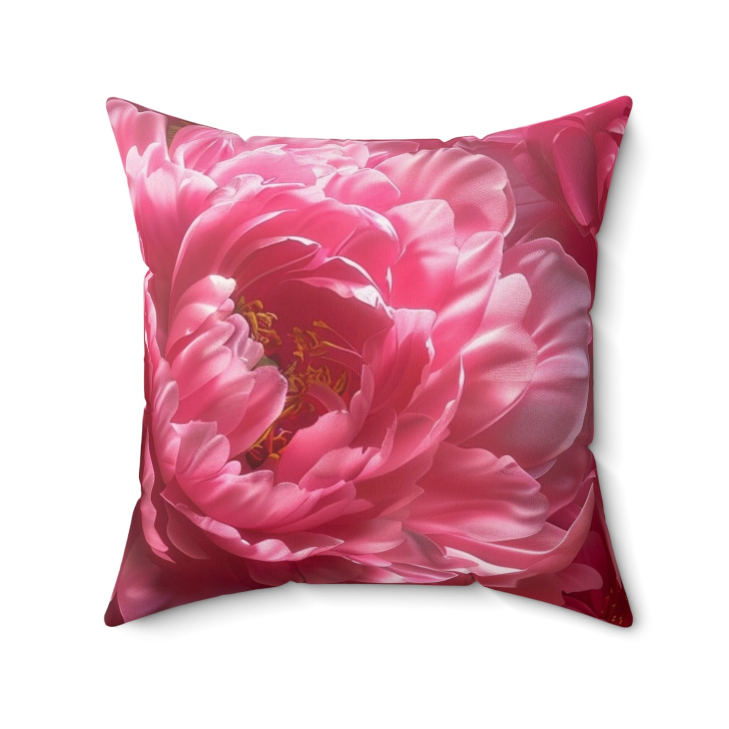 Elegant Peonies - Faux Suede Square Pillow