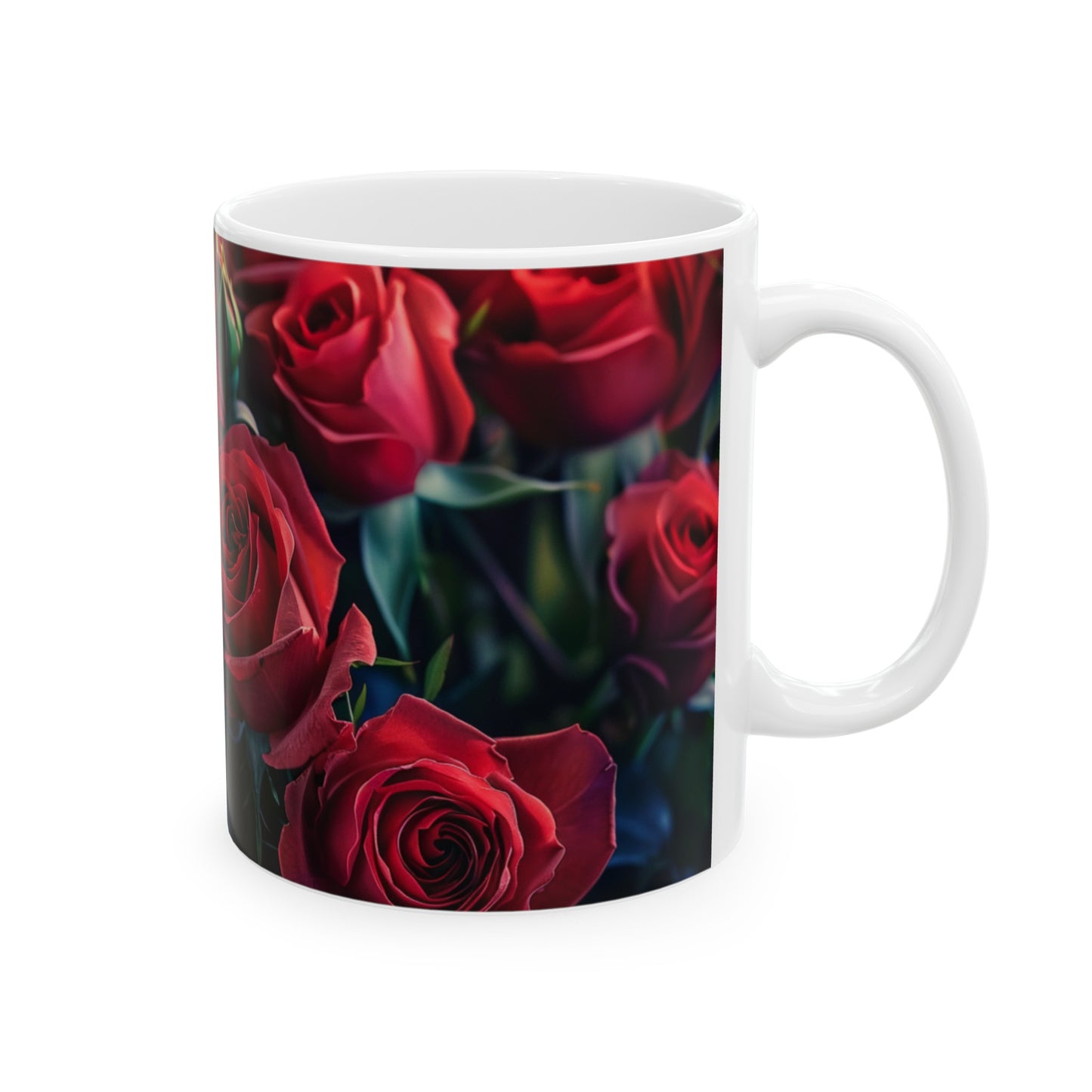 Red Roses - Ceramic Mug, 11oz