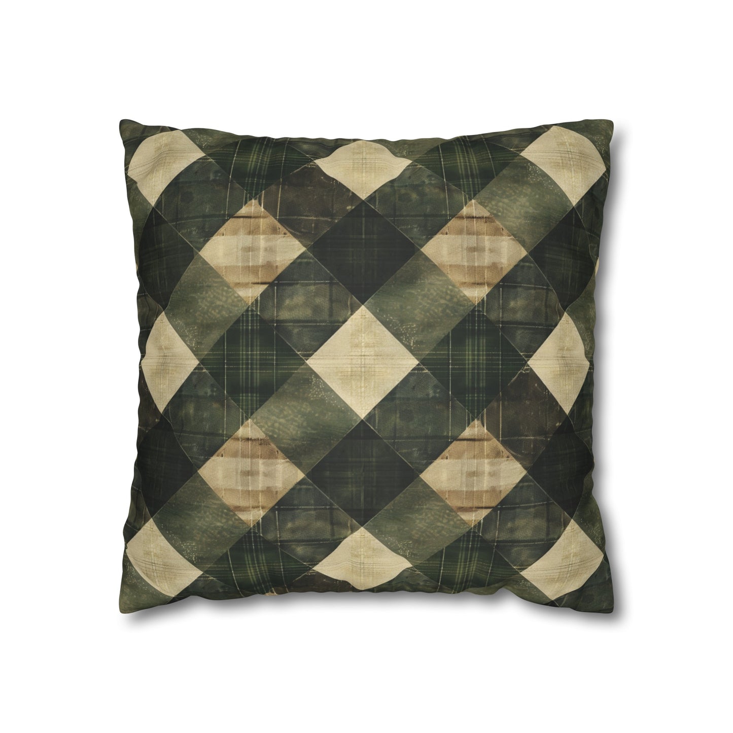 Faux Suede Square Pillowcase