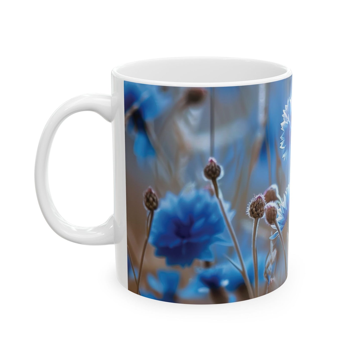 Field of Cornflowers - Ceramic Mug, 11oz