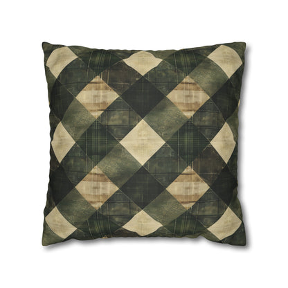Faux Suede Square Pillowcase