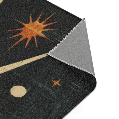 Mid-Century Modern Rug - Starbust Design
