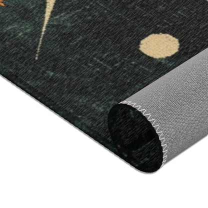 Mid-Century Modern Rug - Starbust Design