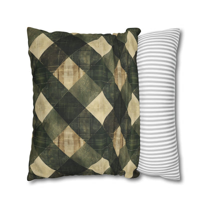 Faux Suede Square Pillowcase