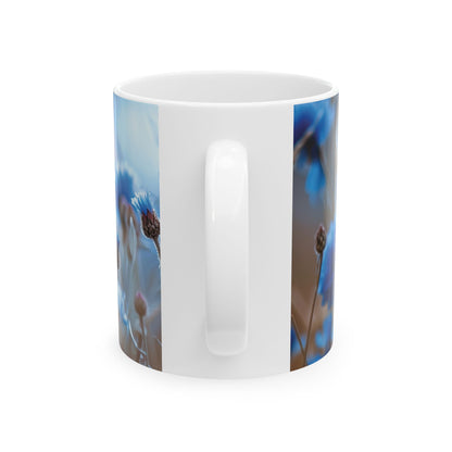 Field of Cornflowers - Ceramic Mug, 11oz