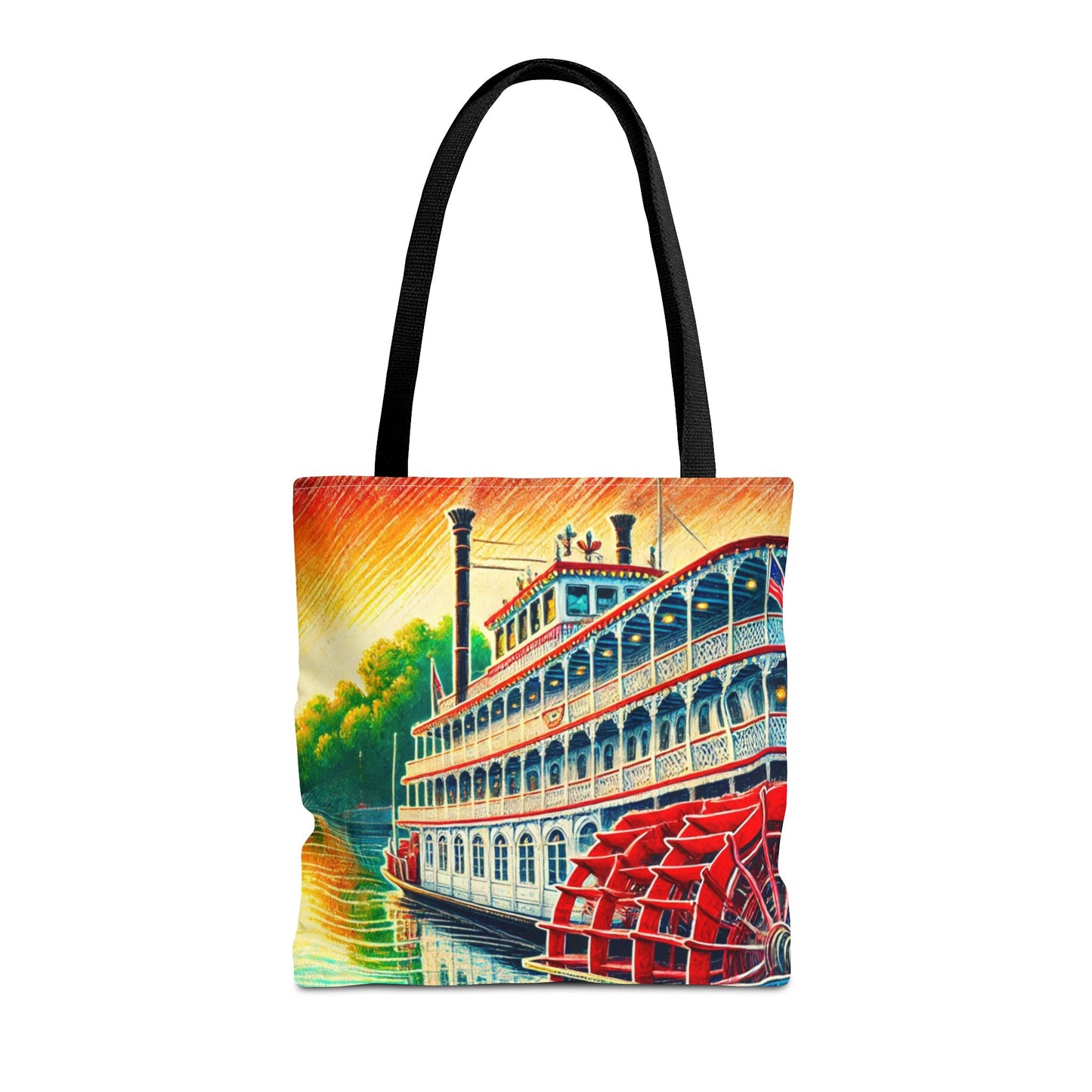 Georgia Queen Riverboat Tote Bag – Scenic Savannah Souvenir