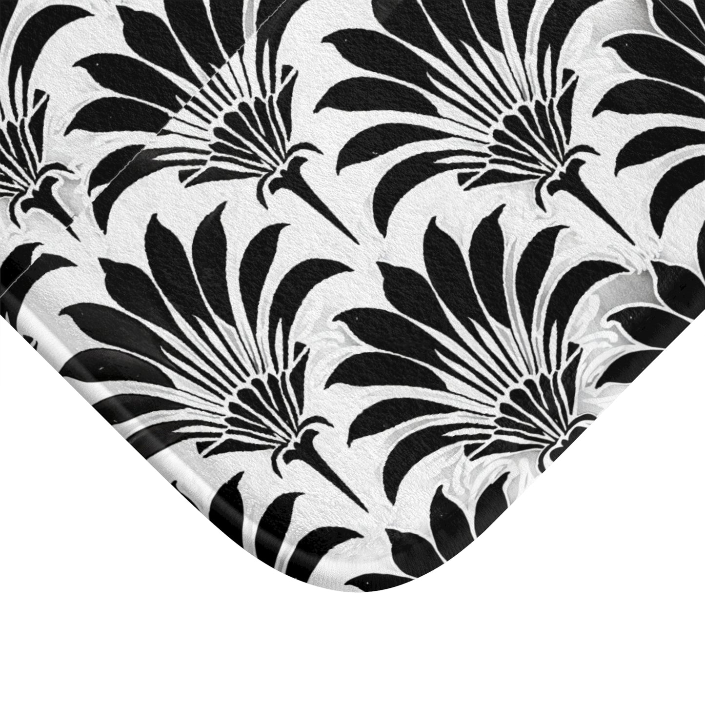 Black and White Art Deco Bathmat