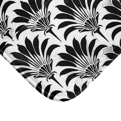 Black and White Art Deco Bathmat