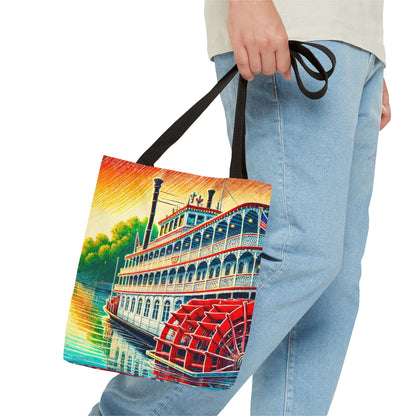 Georgia Queen Riverboat Tote Bag – Scenic Savannah Souvenir