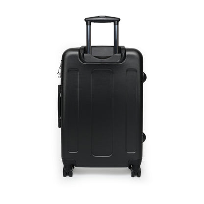 Blue and Turquoise Geometric Designer Suitcase