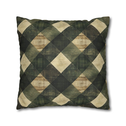 Faux Suede Square Pillowcase